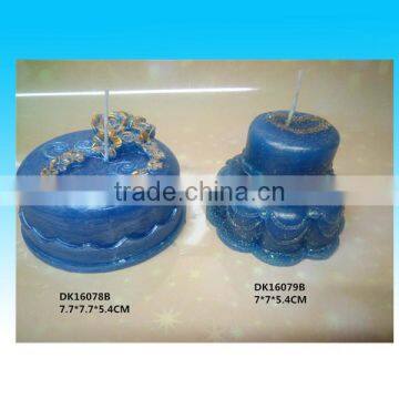 blue transparent granulated decorative candle wax for sale