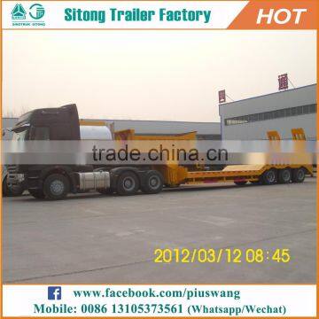 trailer low bed machine transport cheap price used low bed trailers for sale