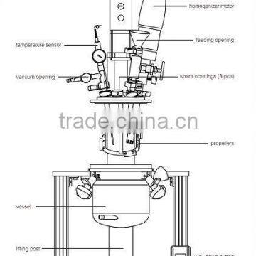 Laboratory Vacuum Emulsifying Reactor System