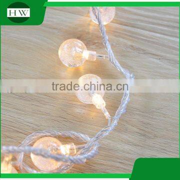 50 LED Warm White Fairy Christmas Wedding Decoration Party Battery Led Crystal Magic Ball Light photo-2