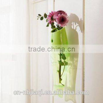 Multicolor Transparent Wall-hanging Plastic Vase photo-2