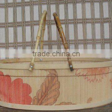 bamboo picnic basket