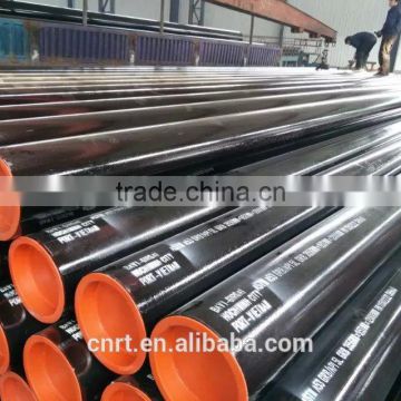 api 5l grb (q235) black erw steel pipe beveled with caps