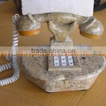 UNIQUE DESIGN MARBLE TELEPHONE SETS HANDICRAFTS