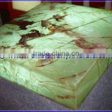 Professional Factory BACKLIT ONYX COUNTERTOPS FOR BAR RECEPTIONS photo-6