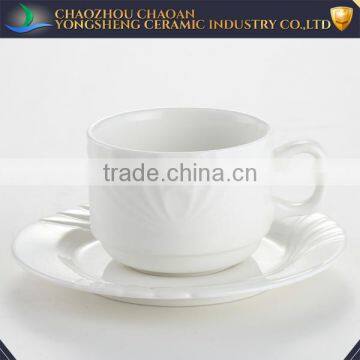 Chaozhou ceramic porcelain tea cup and saucer sets exported to worldwide