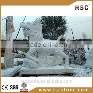 Professional white lions granite sculptures in cheap price