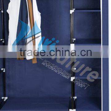 Double Canvas Fabric Clothes Portable Wardrobe Closet Storage Shelf photo-4