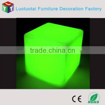 plastic garden lightging cube table /chair