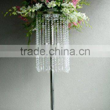 crystal hanging centerpiece/ wedding table chandeliers/ flower table chandelier