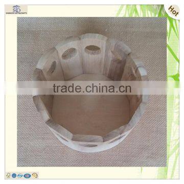 Mini Paulownia Wood Roses Plant Storage Box Pots photo-5