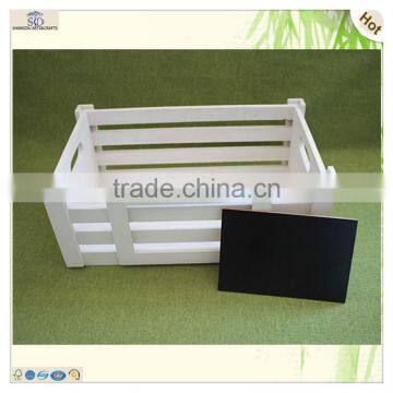 Free Sample Handle White Colored Wooden Wine Crates photo-4