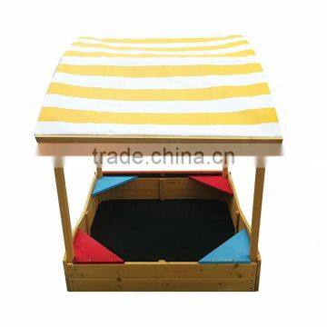 Outdoor Kid Wooden Sandpit Ball Pit Sandbox Furniture photo-3