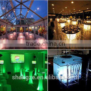 wireless rechargeable under table base light for wedding