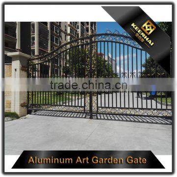 Garden Decoration Powder Coated Cast Aluminum Driveway Gate