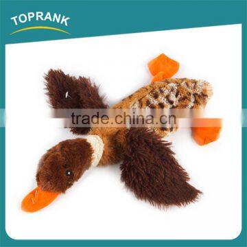 High Quality Eco-Friendly Pet Products Suppliers Pet Toy Unstuffed Plush Wild Duck Dog Toys photo-4
