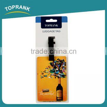 Toprank Wholesale Manufacturing Fashion Custom Full Color Printed PVC Luggage Tag Wedding Gift Luggage Tag photo-2