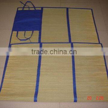 customzied color foldable straw beach mat