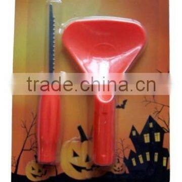 Halloween party decoration gift spoon and saw pumpkin carving kit