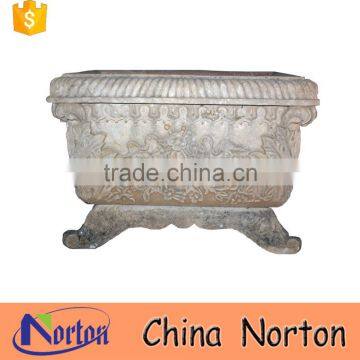 Antique rectangle shaped decorative vast stone NTMF-FP026Y