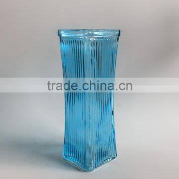 Wholesale Vertical Stripes Multicolor Glass Vase/glassware photo-5