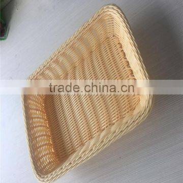 Handmade Cheap Weaving PP Plastic Bread Basket photo-2