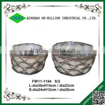 Sets Cheap Garden Woven Wicker Plant Basket