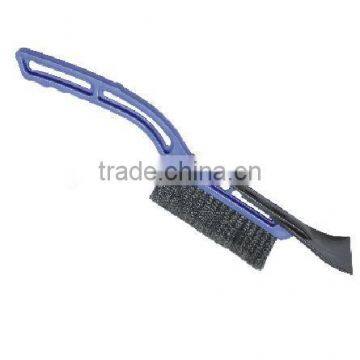 Car plastic snow scraper with snow brush, window wiper with snow scraper