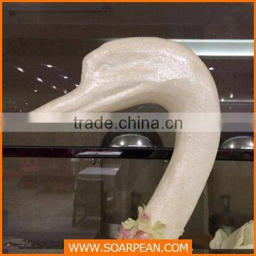 Exquisite Fiberglass Life-size Decorative Swan Statue photo-3