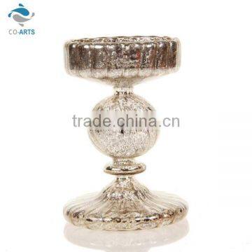 Luxurious table decoration gold crystal glass candelabra