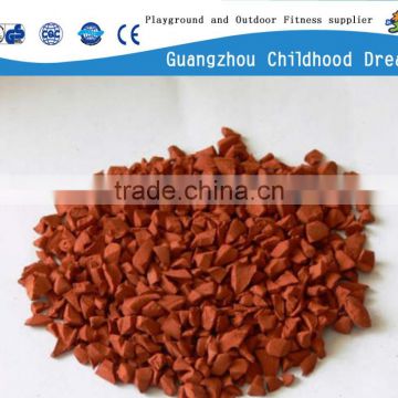 (EP-02) Red EPDM rubber granules , factory direct sale EPDM granule raw material popular colorful recycle rubber granule