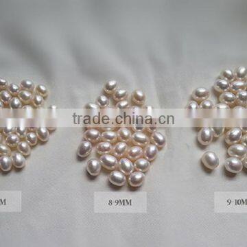 7-8 mm White Rice Shape Freshwater Loose Pearls photo-4