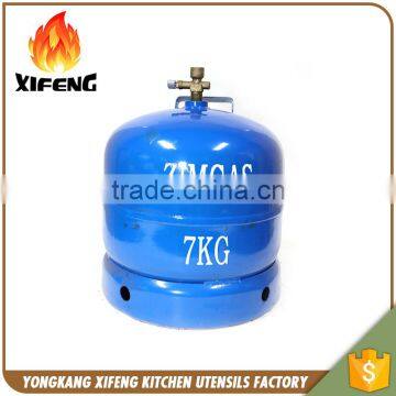 HOT Sale 7KG empty lpg gas cylinder size prices