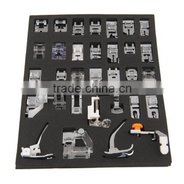 Universal 32 PCs Sewing Machine Foot Feet For Brother Janome Yokoyama Juki Butterfly Singer