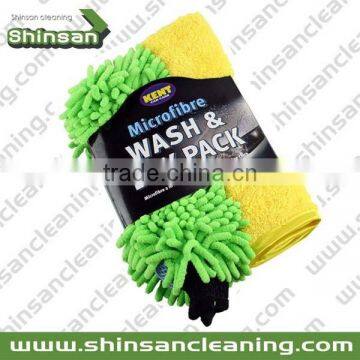 Hot Selling Car Washing Chenille Microfiber Gloves/microfiber Hand Gloves/Mitt Microfiber Car Cleaning Glove photo-3