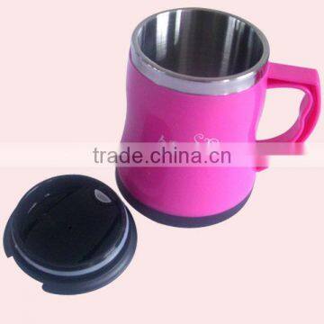 480ml Hot Sale Double Wall Stainless Steel Mug Holder