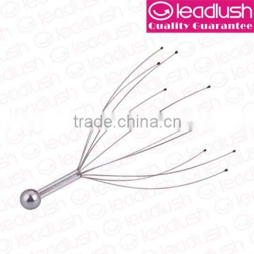 Silver Handle with Plastic Ball on top, Head Massager