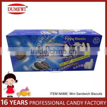 160g Mini Black Vanilla Sandwich Biscuits