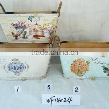 2014 Hot sale outside wooden flower pots for home and garden