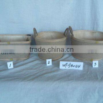 decorative wooden flower pot with various shape