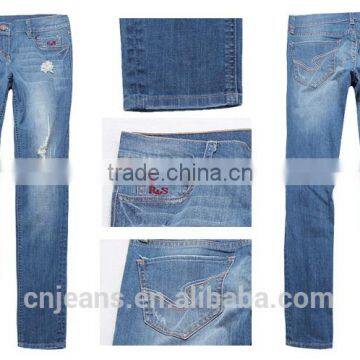 GZY Wholesale price stock jeans plus size butt lift jeans