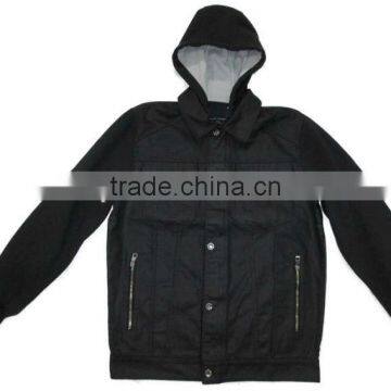 Fashion men sweater with fleece hood