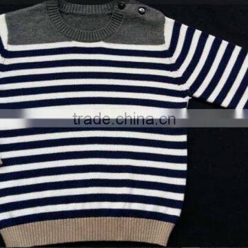 Wholesale Kids Boys Knitted Sweater Pullover Long Sleeve Boys Sweater With 2 Colour(W28)