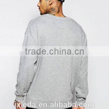 Wholesale Comfortable Oversized Crewneck Plain Men Sweatshirt Made in China photo-2