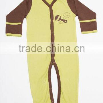 Printed Long Sleeve Romper