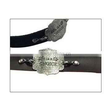 Fashion Words Tag Bracelets,genuine Leather Punk Bracelets,vintage Bracelets Bangle photo-5