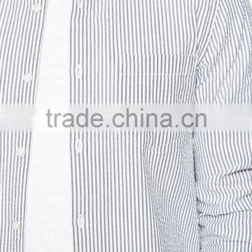High Quality Vertical Striped Mens Shirt Engineer Stripes Shirts Design photo-3