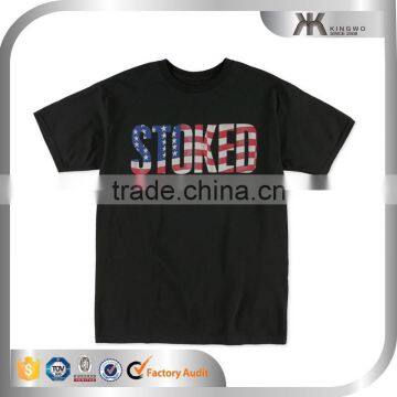 fashionable couples printed black and white custom t-shirt