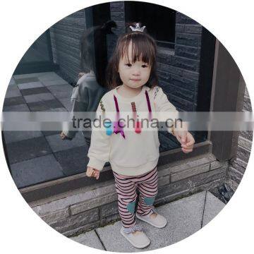 S17721A Children Clothing Baby Girls Leggings Kids Wholesale Stripe Tights photo-6