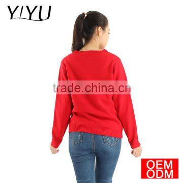 2017 Casaul Women Round Neck Bad Snowman Ugly Christmas Sweater photo-2